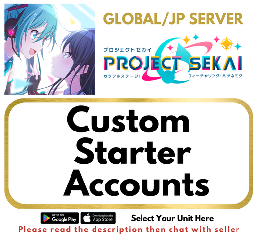 [ALL SERVERS] Custom Selective Starter Accounts Project Sekai Colorful Stage ft Hatsune Miku PJSK