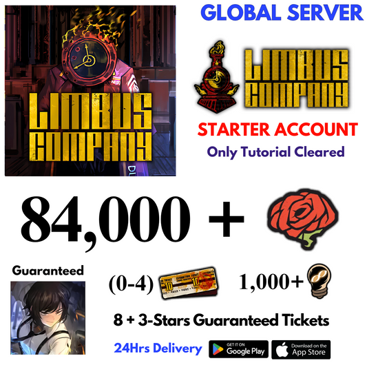 [GLOBAL] 84,000+Gems Limbus Company Starter Reroll Account