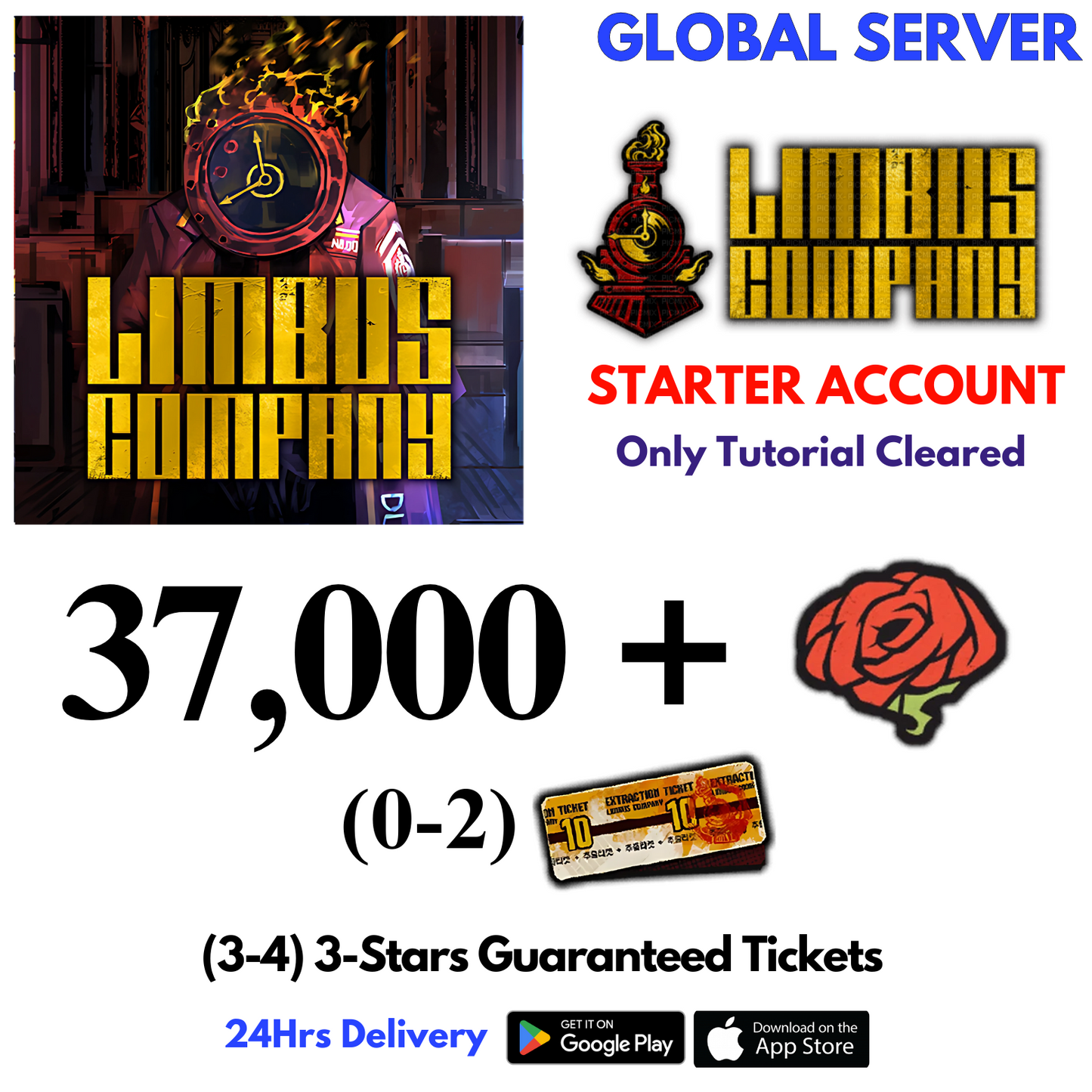 [GLOBAL] 37,000+Gems Limbus Company Starter Reroll Account